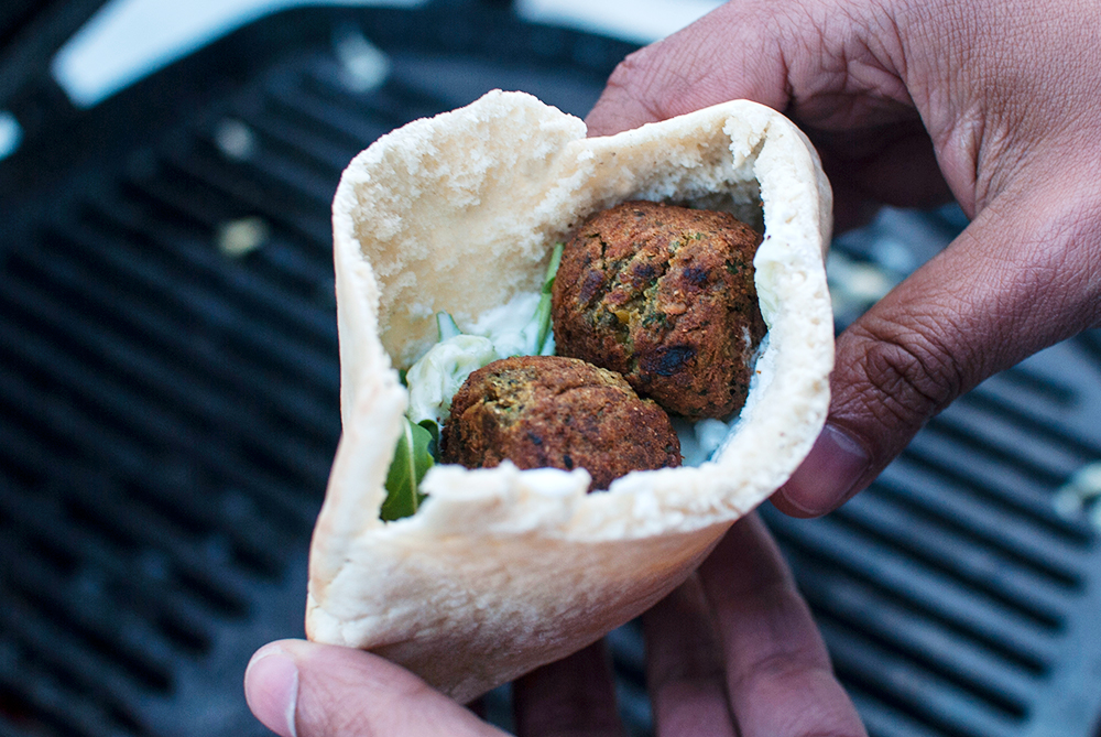 vegansk grillet falafel oppskrift