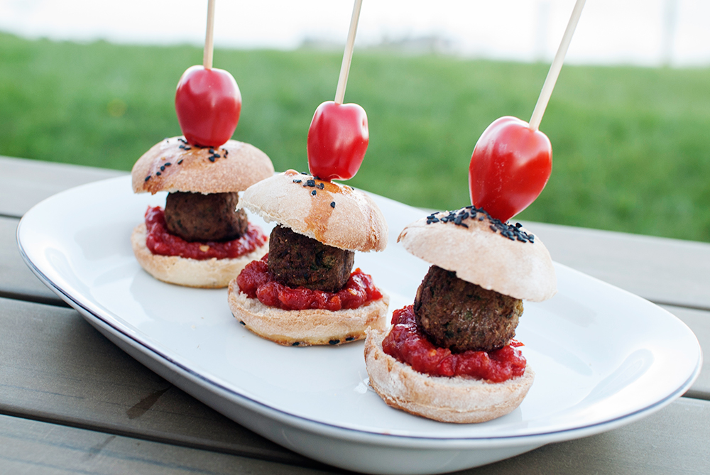 veganske falafelsliders oppskrift