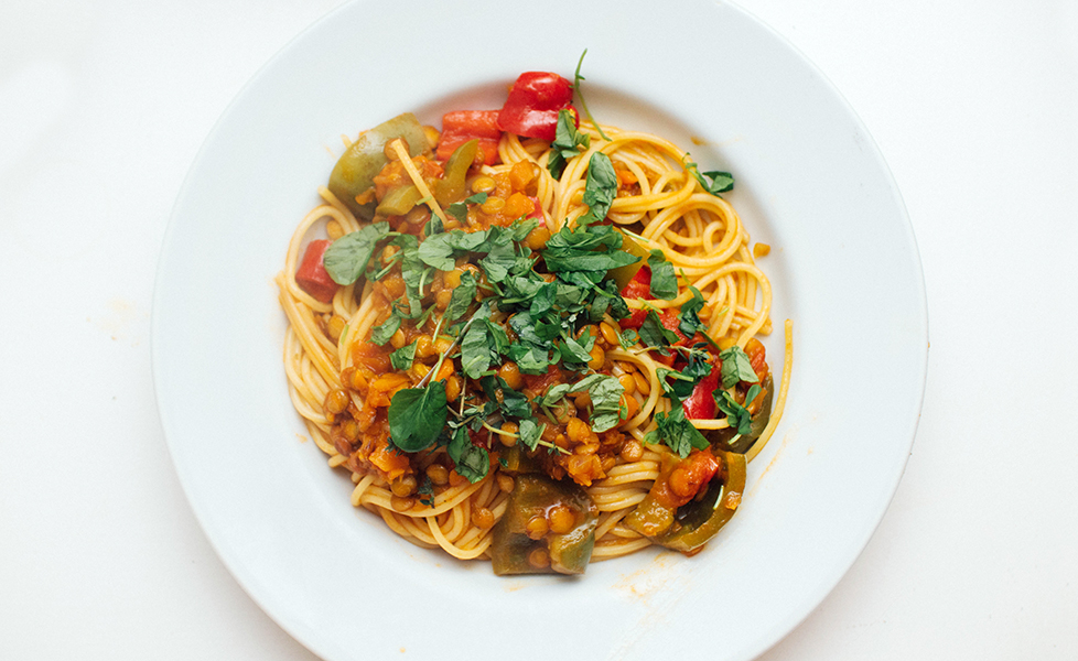 vegansk spagetti bolognese oppskrift