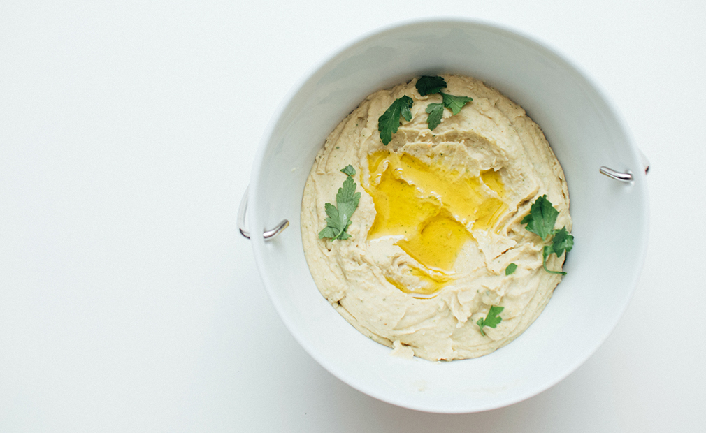 vegansk hvit bønnehummus vegetarisk oppskrift vegetarbloggen