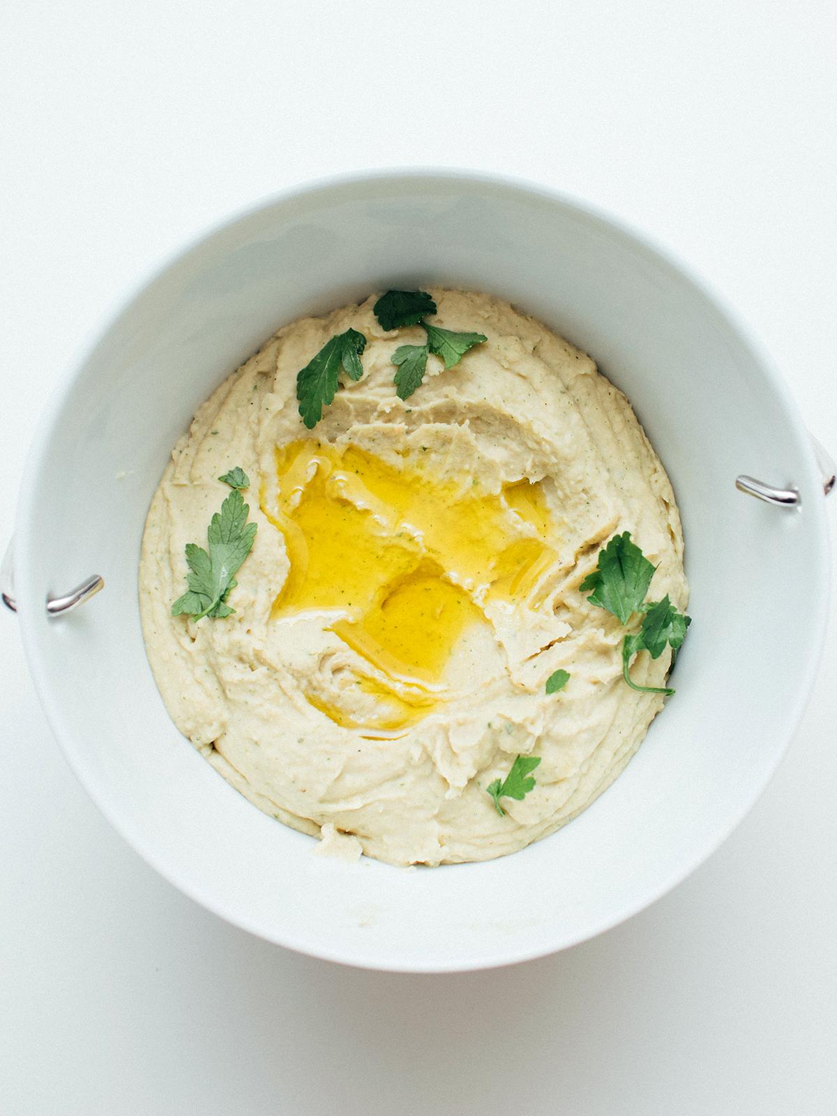 Hummus av hvite bønner