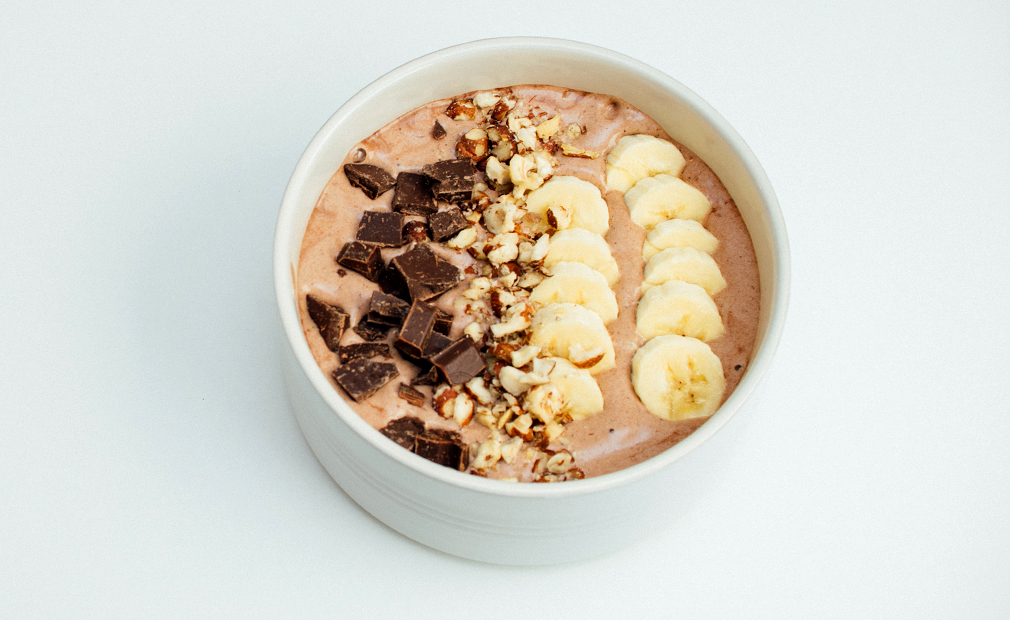 vegansk smoothiebowl uten melk vegetarbloggen