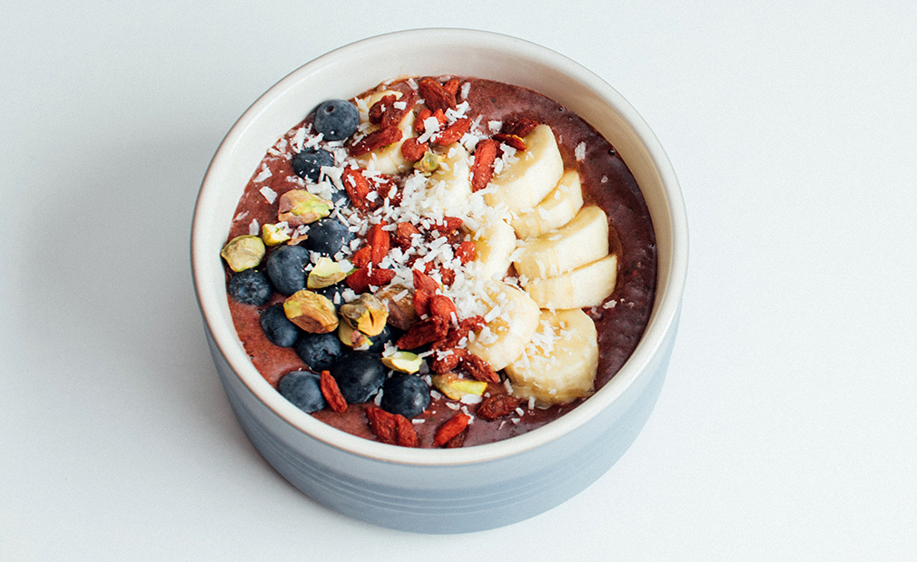 vegansk vegetarisk smoothiebowl oppskrift vegetarbloggen