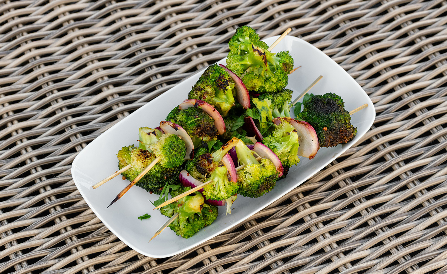 brokkoligrillspyd veganske
