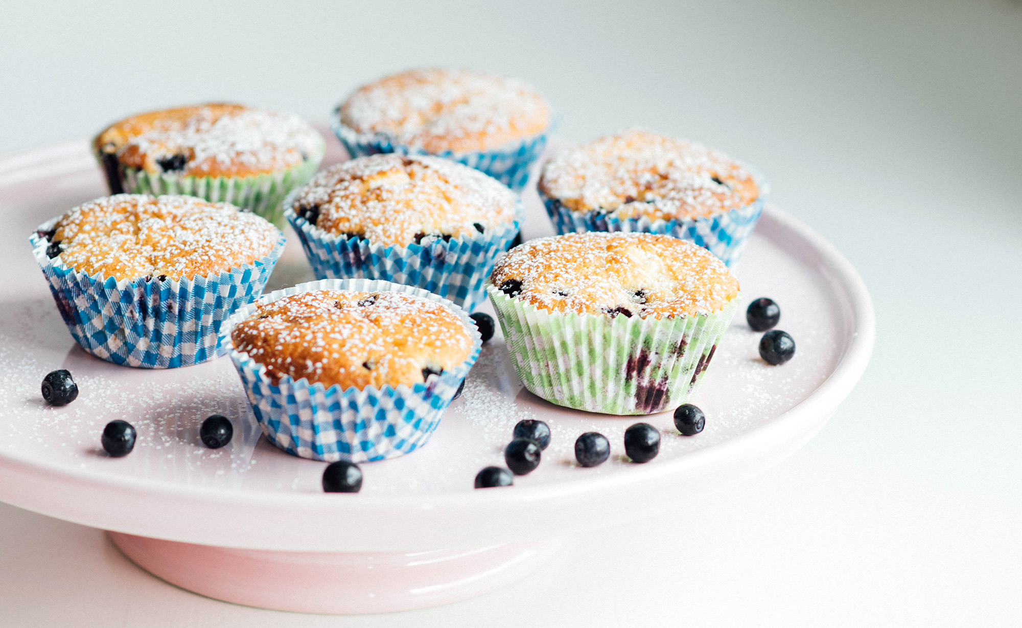 Veganske blåbærmuffins