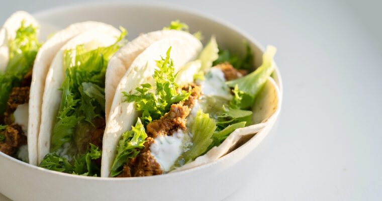 Vegansk “tacokjøtt” med linser, squash og nøtter